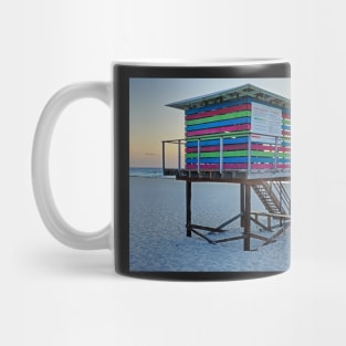 Cancun Beach Colorful Lifeguard House at Sunrise Playa Cancun Mexico MX Mug